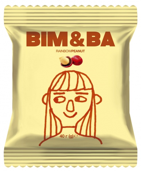 Драже Bim&Ba RainbowPeanut Арахіс в глазурі та різнокольоровій оболонці 40 г 