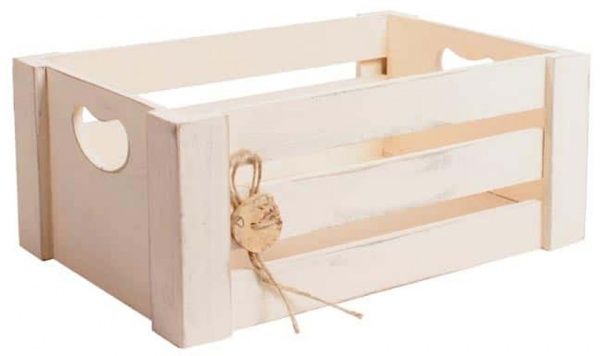 Коробка декоративная Woodville Пуговка 30х13х20 см, бежевая