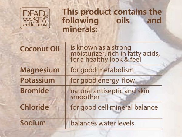 Гель для душа Dead Sea Collection с минералами Мертвого моря и маслом кокоса 1000 мл