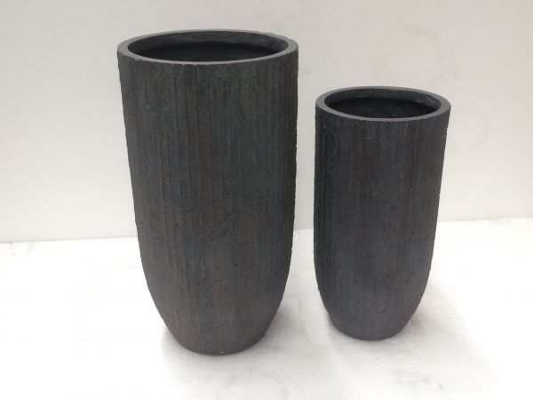 Кашпо Engard Гренна GA57-2 36х36х70 см овальный 91 л серый 