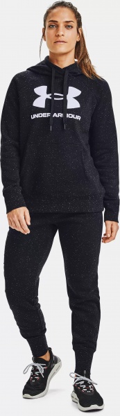 Джемпер Under Armour RIVAL FLEECE LOGO HOODIE 1356318-002 р. M черный