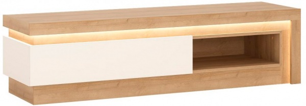 Тумба Meble Wojcik Lyon LYOF02 RTV 1S белый/дуб ривьера 