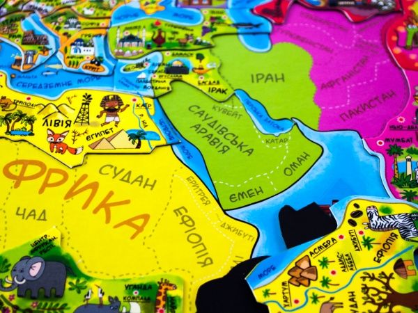 Карта-пазл Зірка магнітна Мандруємо Світом 75437