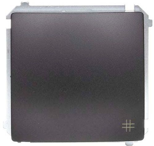 Выключатель перекрестный одноклавишный Simon Basic без подсветки 10 А 250В матовый графит BMW7.01/28