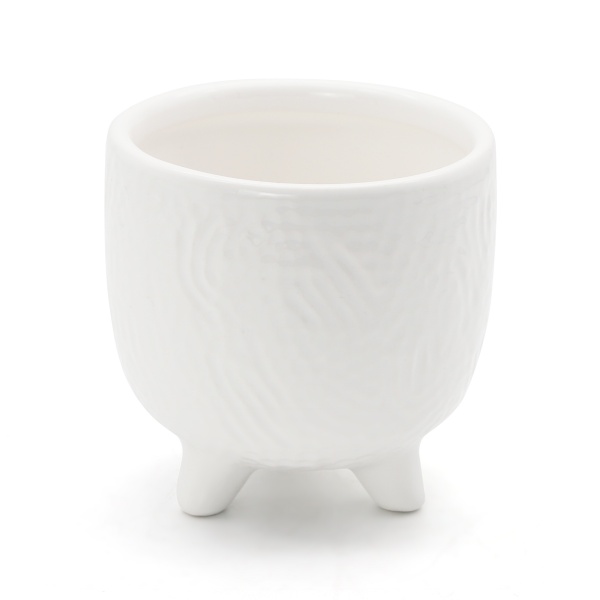 Кашпо керамическое МВМ DH-FLOWERS-26 S WHITE 9 см Белый 