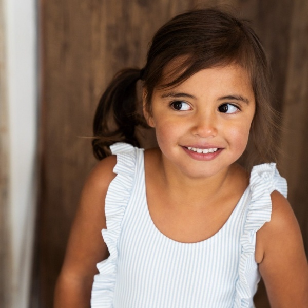 Купальник для дівчаток Koko Noko р.134–140 блакитний T46929-37 