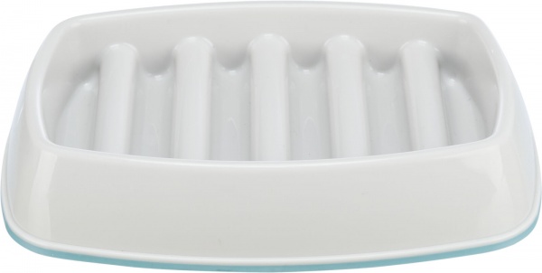 Миска Trixie для собак повільне годування сіра пластик/термопласна гума 0.25 л 21x14 см (25192)