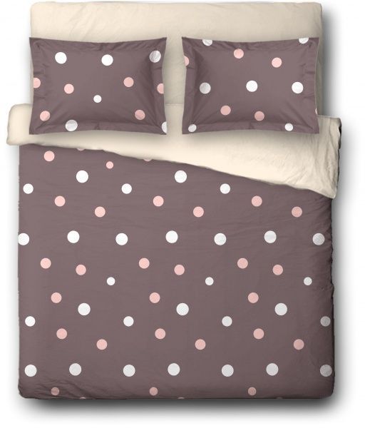 Комплект постільної білизни Playful 2,0 бежево-коричневий Ibodo 