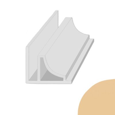 Плинтус ПВХ Бежевый 8 мм (3 м.п.)