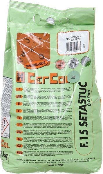Фуга Cercol F.15 Setastuc 35 5 кг зелений 