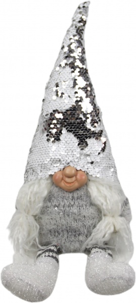 Декорация новогодняя SHENZHEN NANSING SCIENCE гномик с пайетками 23 см 