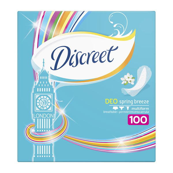 Прокладки Discreet ЩоденнІ прокладки Discreet Deo Spring Breeze 100 шт 100 шт.