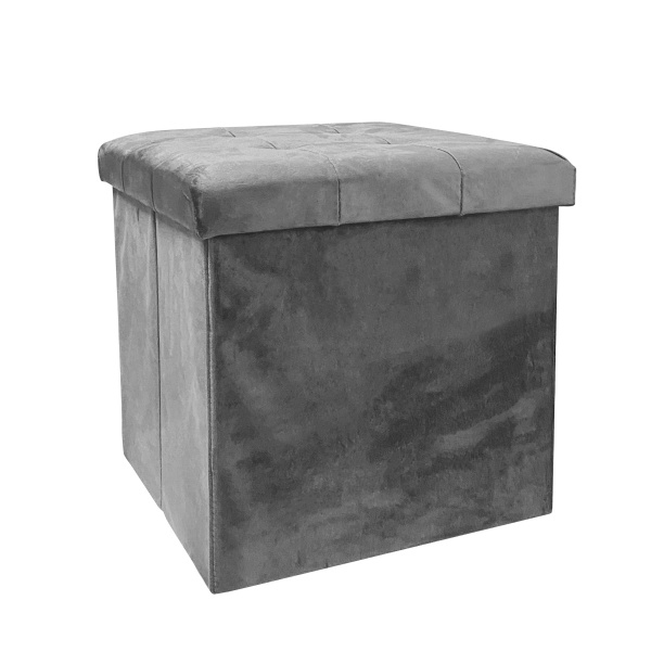 Ящик-пуф MVM TH-05 GRAY 380x380x380 мм