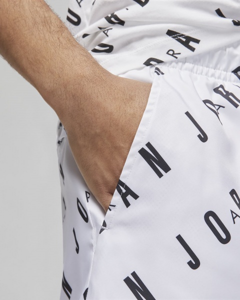 Шорти Jordan M J ESS POOLSIDE AOP SHORT DX9673-100 р. L білий