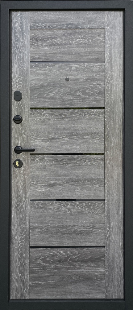 Дверь входная Двері БЦ Верховина-2 черный муар / царга шале 2050х860 мм левая