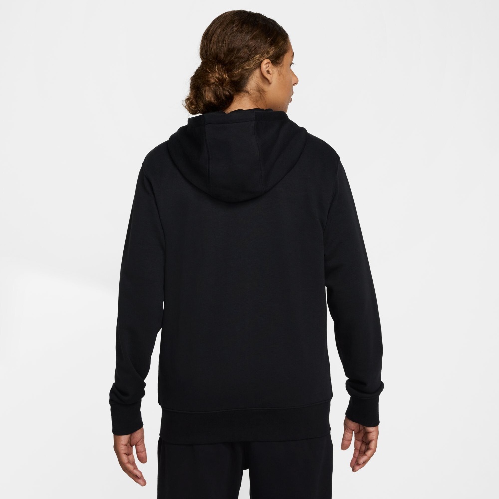 Джемпер Nike M NK CLUB FT FZ HOODIE FN3884-010 р.S чорний