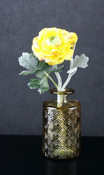 Ваза стеклянная желто-золотая NIHON 16 см San Miguel