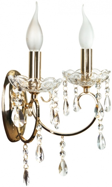 Бра Candellux Aurora 2x40 Вт E14 золотой 22-98323 
