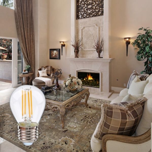 Лампа світлодіодна LightMaster FIL Deco G45 4,5 Вт E27 2700 К 220 В прозора LB-657 