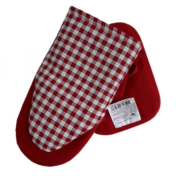 Набор кухонный Клеточка бордо 16x36 см Прованс 