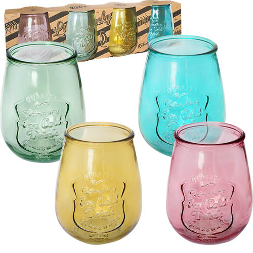 Набір склянок Ретро мікс 700 мл 4 шт. 