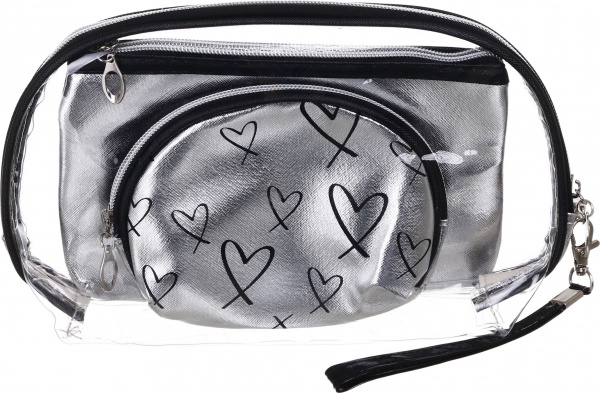 Набір косметичок 3 в 1 Shiny в асортименті