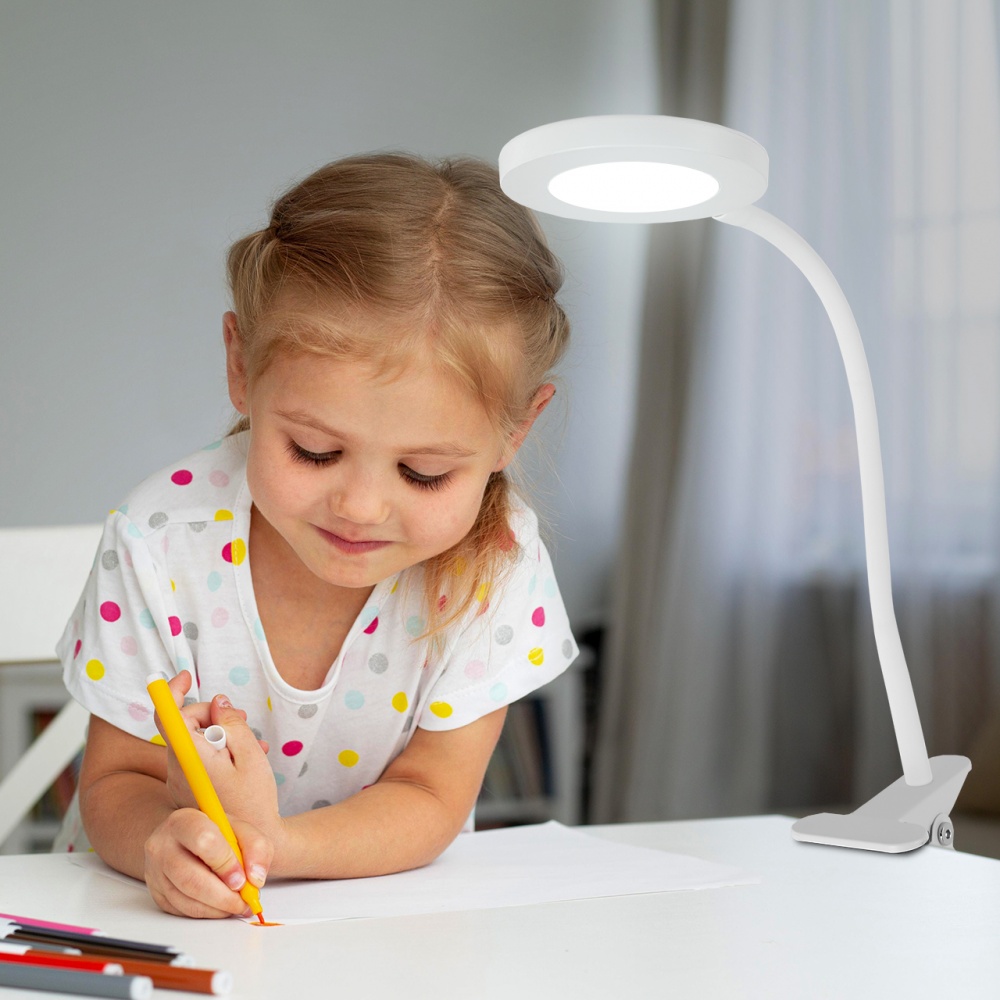 Настольная лампа офисная Eurolamp 6 Вт без цоколя белый LED-TLP-6W(white)