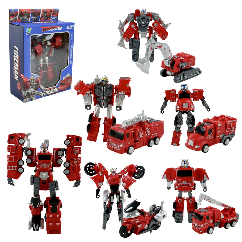 Игрушка-трансформер Shantou Робот пожарный 5 в 1 788-91Y