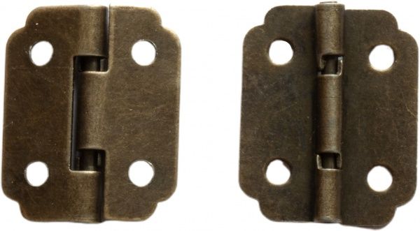 Петля декоративная старая бронза 21х17 мм 2 шт. 