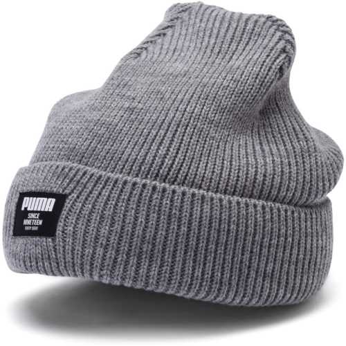 Шапка Puma Ribbed classic beanie 02170905 OS серый