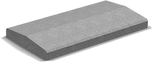 Кришка для парапета Золотой Мандарин 50х18х6 см коричнева