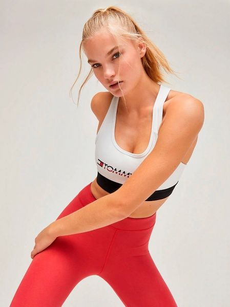 Бра Tommy Hilfiger SPORTS BRA MEDIUM TRI LOGO S10S100072100 S білий
