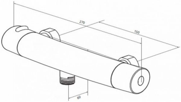 Смеситель для душа AM.PM Sense F7540000