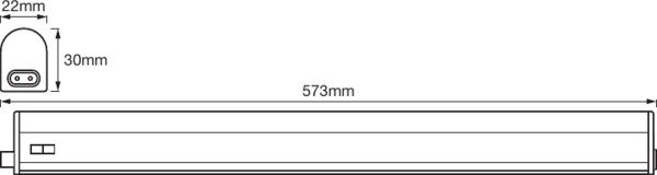 Світильник лінійний Ledvance LED Switch Batten 600 мм 8 Вт 3000 К теплий 