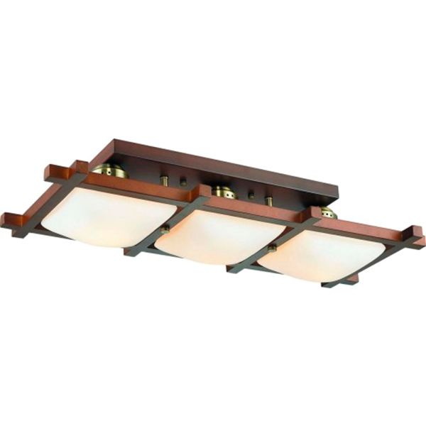 Люстра Altalusse 3x40 Вт E27 антична бронза/кава INL-3092C-03