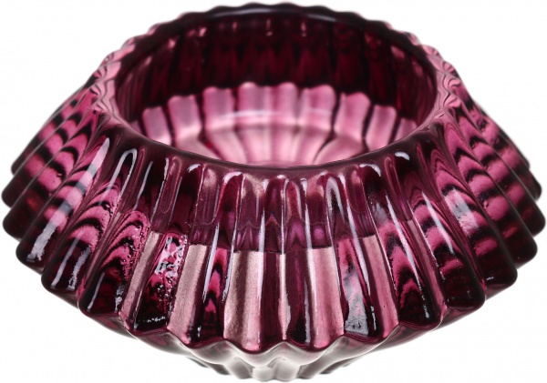 Подсвечник Royal 7,5х7,5х4,3 см вишневый