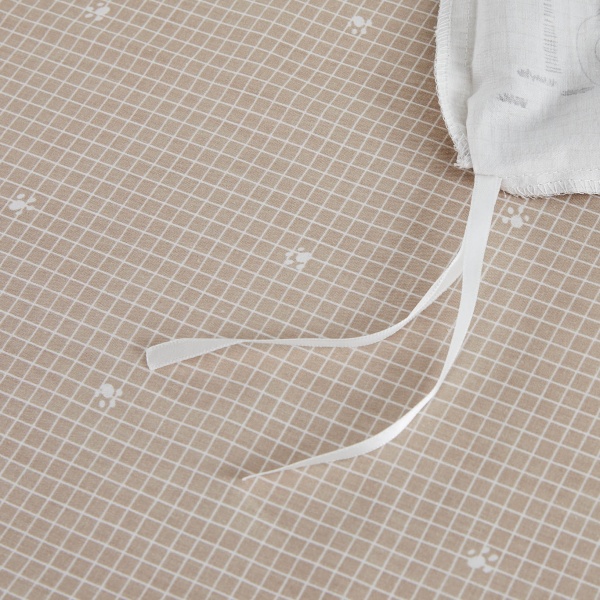 Комплект постельного белья Palms 1,5 бежево-белый La Nuit 