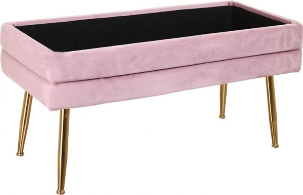 Сундук-пуф Pierre 79,5х37,5х42 см пудровый