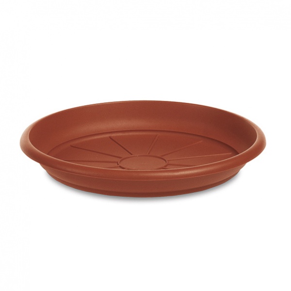 Піддон пластиковий Stefanplast Linea Mediterraneo 66 см круглий теракот (83660) 