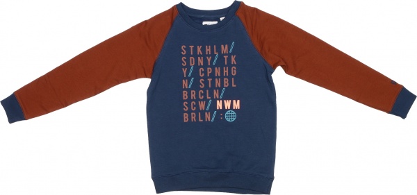 Джемпер для мальчика NWM р.146 синий с коричневым U44157-1 