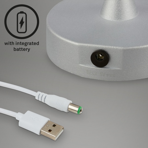 Настольная лампа декоративная Briloner Olana 7440 1x3 Вт хром 