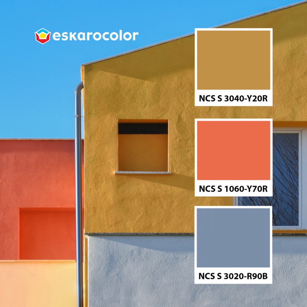 Фарба фасадна силіконова Eskaro Akrit F Kаrbon TR мат база під тонування 9л 10,8кг