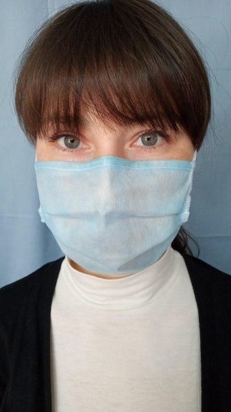 Маска 3-х слойная нестерильная на резинках 10 шт. М10