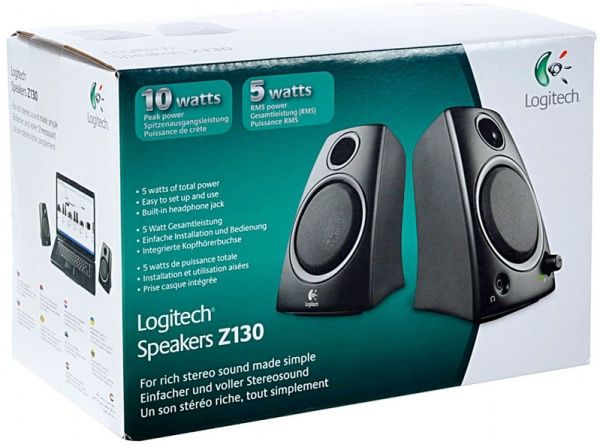 Акустична система Logitech Z130 (980-000418) 2.0 black  
