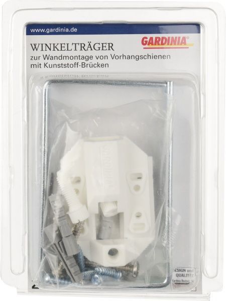 Тримач до стельового карнизу Gardinia набірний білий 