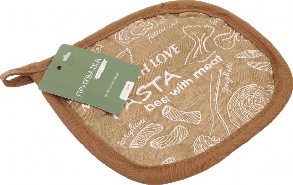 Прихватка полупанама Паста 166847 20x20 см бежевый Homeline 