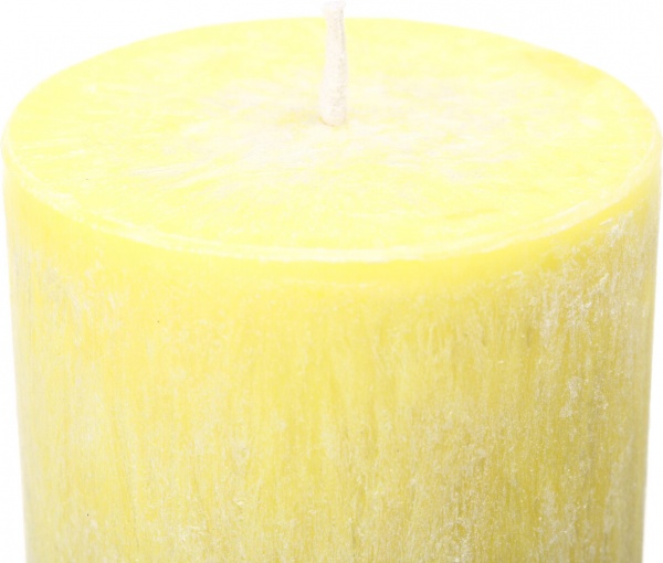 Свічка Циліндр пальмова жовта 6х15 см ТМ FAYNE