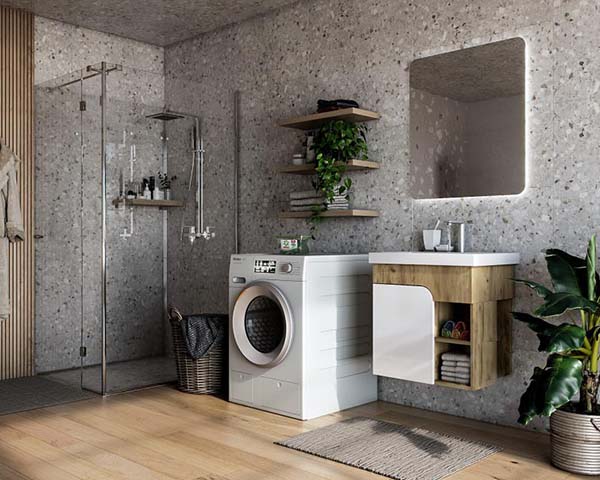 Тумба Water House Оніка 60 дуб крафт золотий під умивальник Como 60