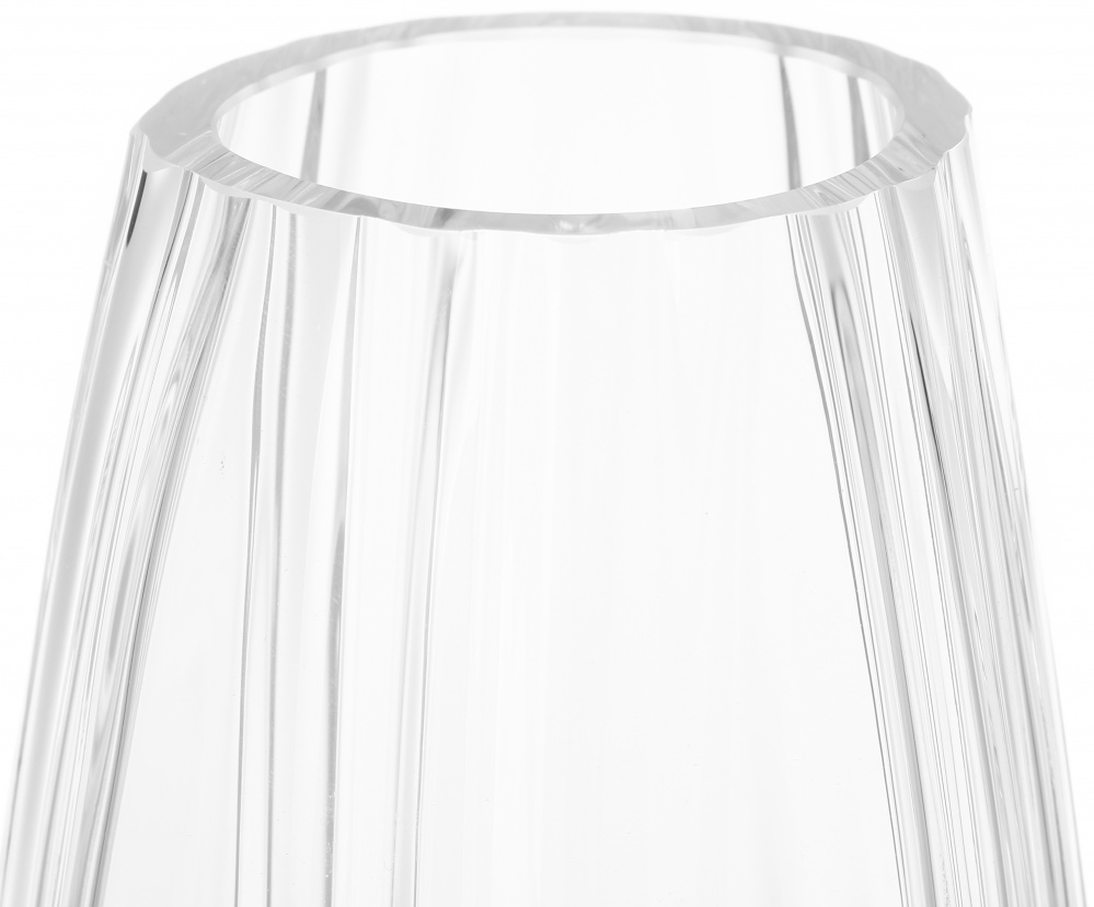 Ваза стеклянная Wrzesniak Glassworks Stripe 25 см прозрачная 17-11281