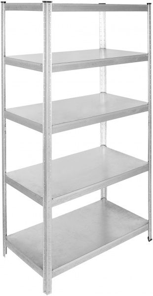 Стеллаж металлический Меткас 100 кг/полку 1800x910x460 мм оцинкованный
